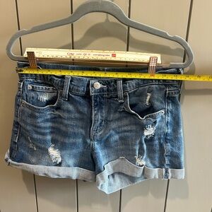 Old navy boyfriend denim distressed shorts